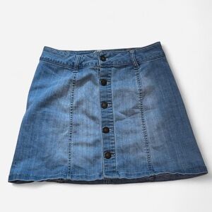 Sky and Sparrow Blue Denim Skirt